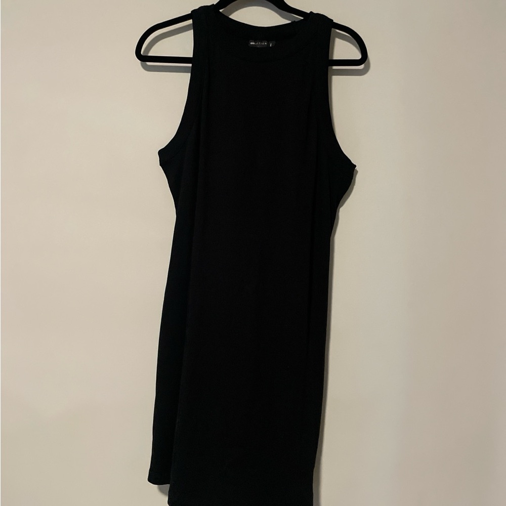 ASOS Black Halter Sheath Mini Dress